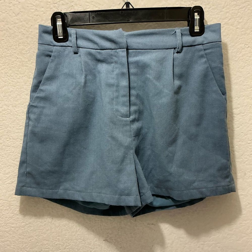 Mimosa Elegant High Waist Blue Women's Shorts